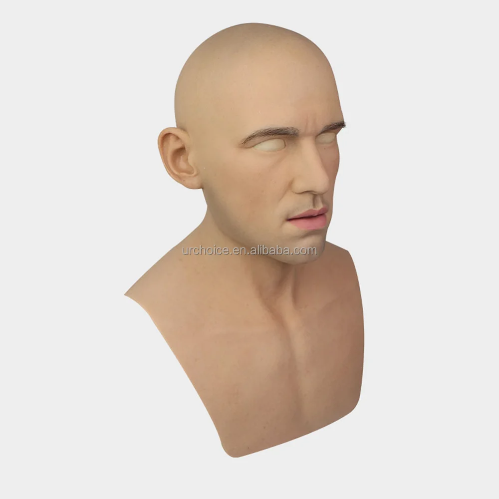 Artificial Silicone Male Mask - Realistic Cosplay Option
