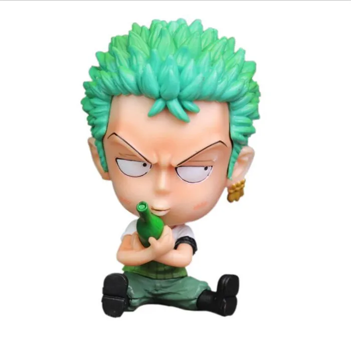 UFOGIFT Japanese Anime Small Mini Desk Decoration Luffy Figure PVC Action Figure Luffy Zoro