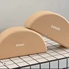 Half circle yoga brick black