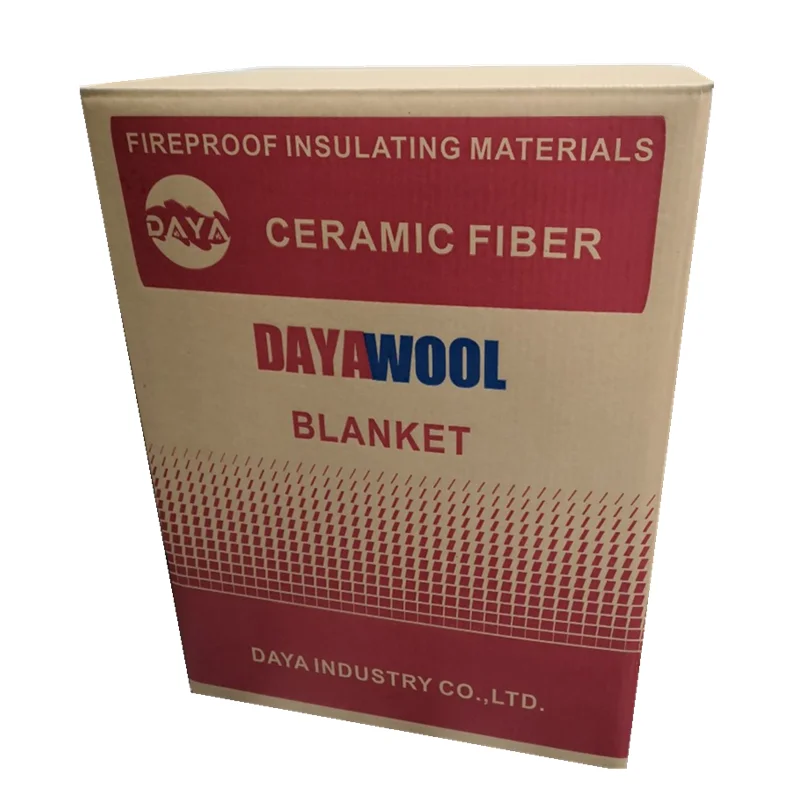 DAYAWOOL 1260C  3660X610X50mm 128kg/m3 8P BOX PACKAGING cement kiln  ceramic wool fiber fireproof blanket insulation
