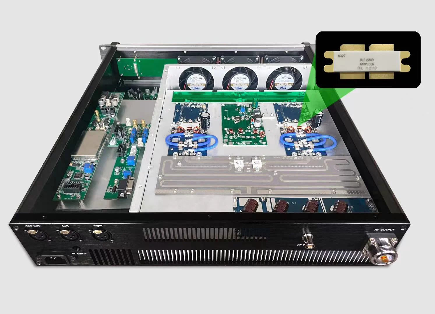 2kw 2000w Fm Broadcast Transmitter + Dipole Fm Antenna+rf Cable,Mixer ...