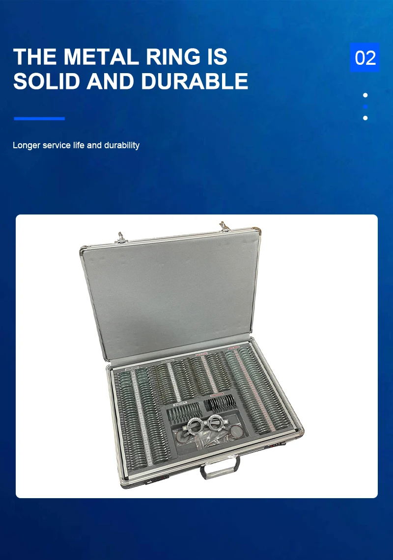 Rightway Brand  Optical Instruments Hot Sale Best Quality 232PCS Metal Trial Frame Set 232JS