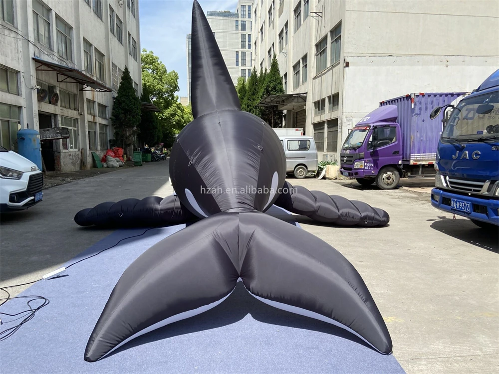Hanging Inflatable Whale - Life Size Killer Whale Model