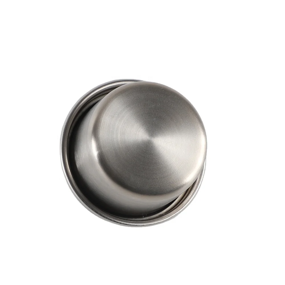 Stainless Steel Condiment and Snack Containers Tiny Sauce Dish with Metal Lid for on-the-go for Lunch Box Salads Dipping Cup