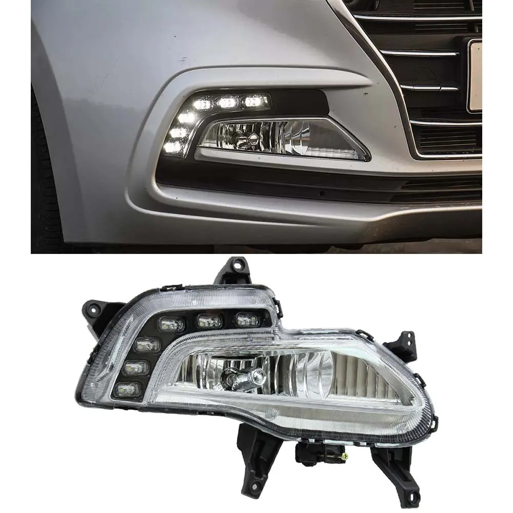 RoadRage LED Daytime Running Light Driving Fog Lamp DRL DayLight for Hyundai Grand I10 Sedan Xcent 2017 2018 2019 2020