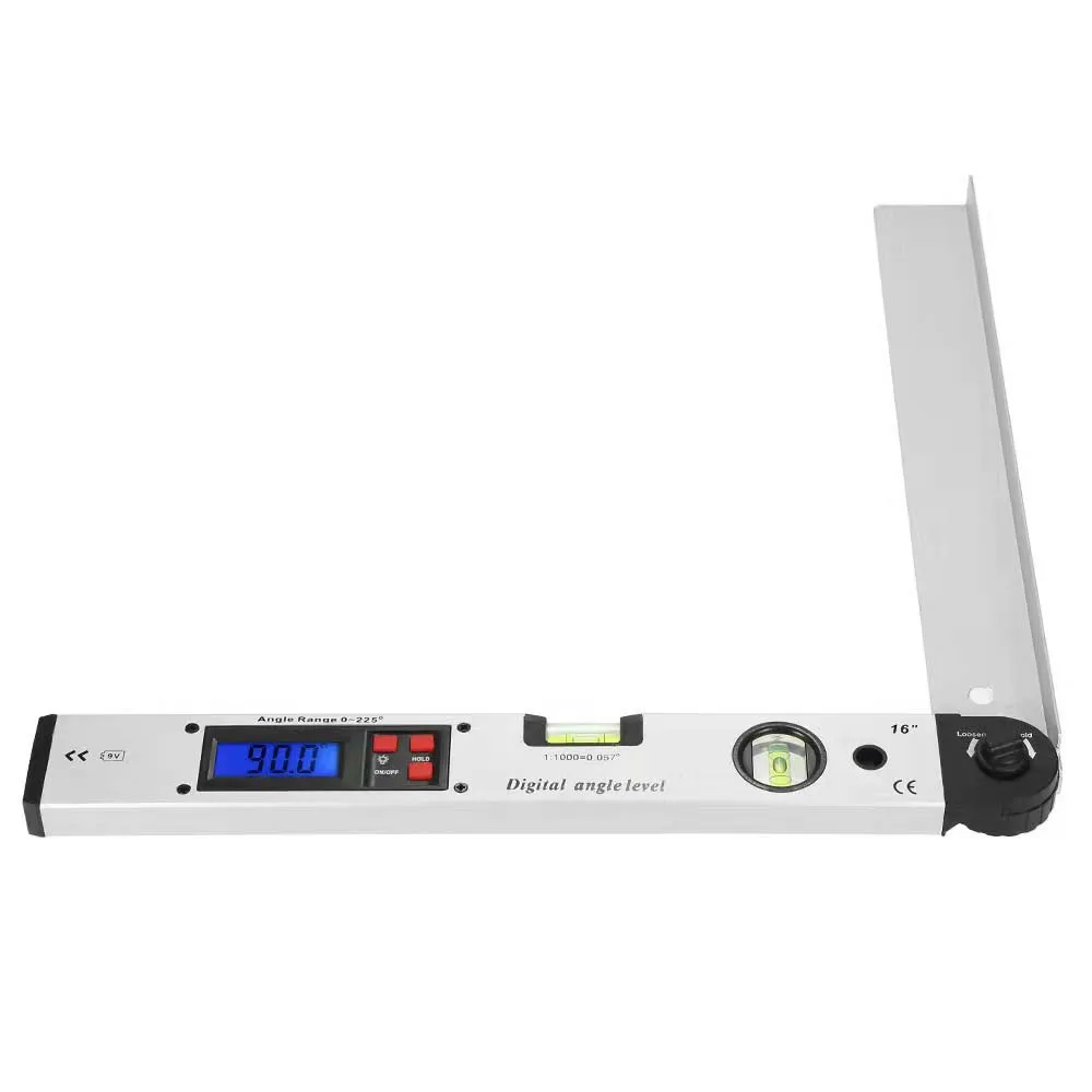 Righello Digitale Goniometro Con Display LCD 2 In 1 | Misura Angoli ±0,1° | Materiale In Fibra Di Vetro Nylon | Retroilluminato Per Ambienti Bui | Conversione Gradi