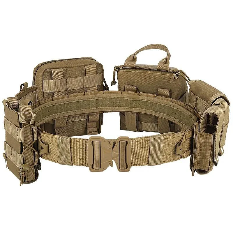 Mountaineering Outdoor Tactical Belt Quick-release Buckle Training Use Pouch Hunting Tactical Belt Duty Belts