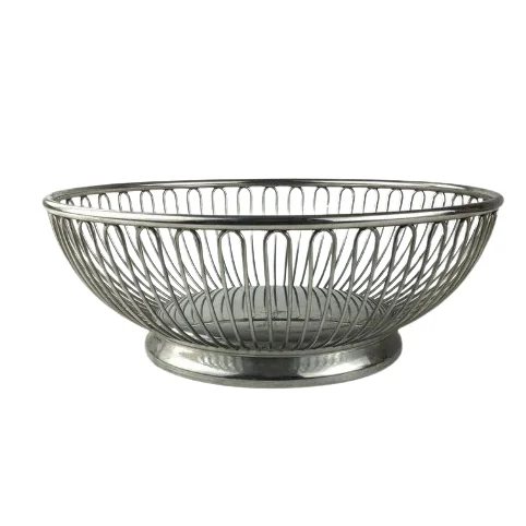 Stylish Design Metal Bread Storage Basket Tabletop Decoration Bread Basket for Kitchen Countertop Home Usage