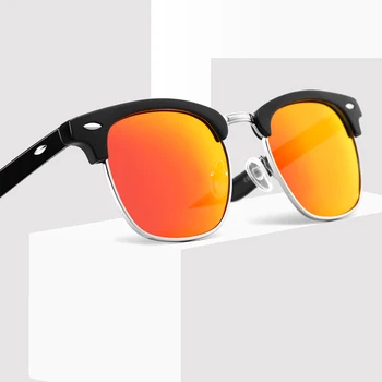 2024 New Trendy Recycled Bottle Plastic sunglasses men women  Custom Logo Polarized TAC lens Half-frame Sunglasses