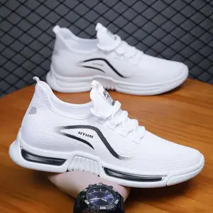 Hongyan New Men's Breathable Mesh Shoes with Soft Soles Comfortable Sporty Non slip Casual Shoes