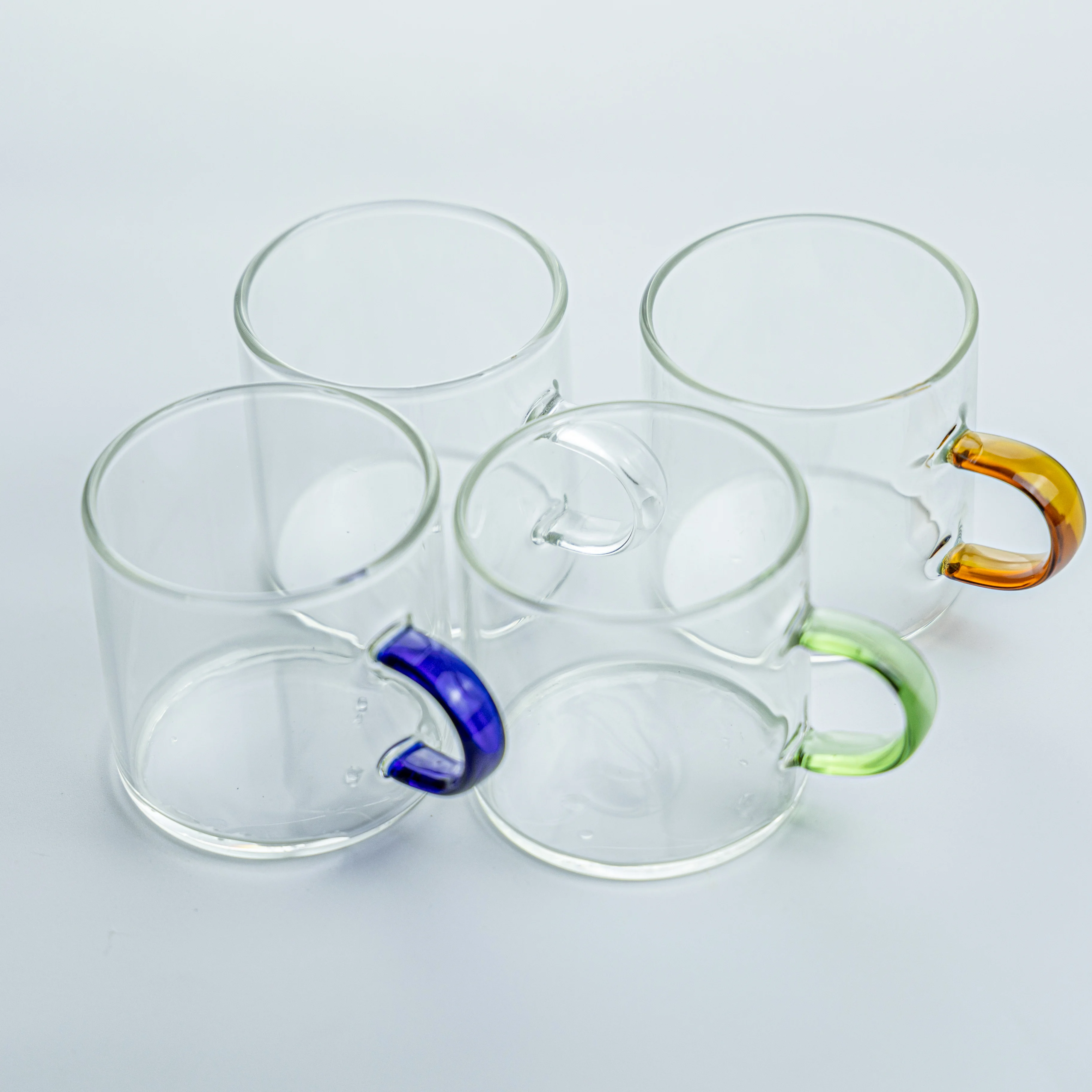 Самые продаваемые чашки различных стилей на заказ, высокая кофейная чашка из боросиликатного стекла