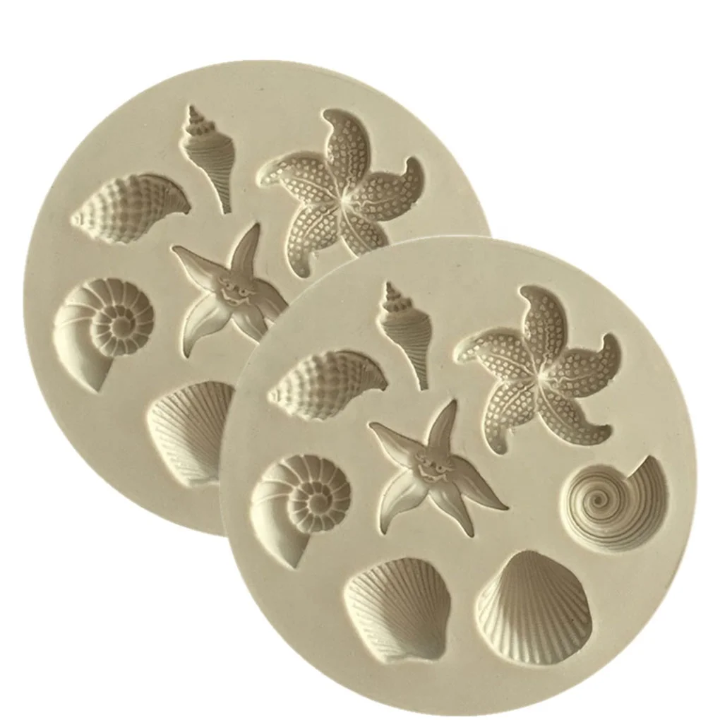 Cake molde herramienta,Silicona Fondant pastel molde de decoración de torta de las herramientas animal de mar 