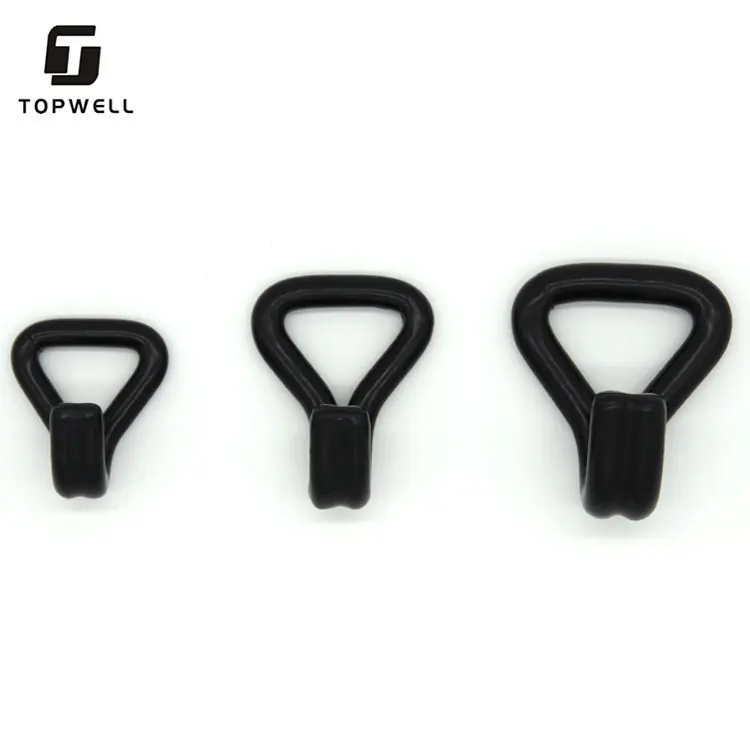 1' 800kg Custom Galvanized Pvc Coated Double J Hook for Transport Ratchet Strap