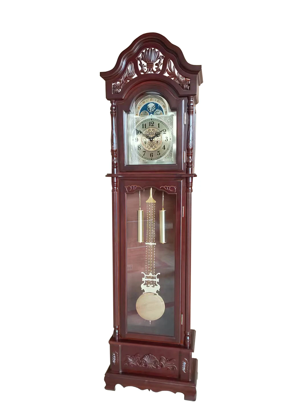 Relojes de pie decorativos de china, relojes clásicos de péndulo de madera,  reloj antiguo de abuelo - Main Image