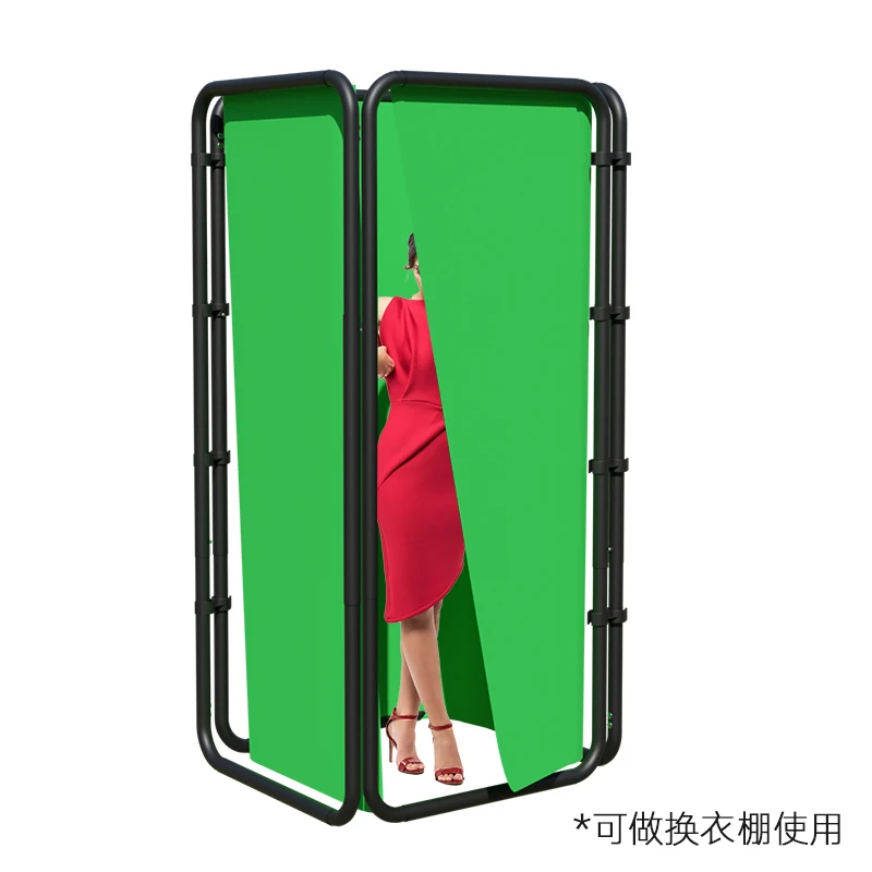 Portable Large Chromakey Green Screen Backdrop with Stand Photography Background Support System