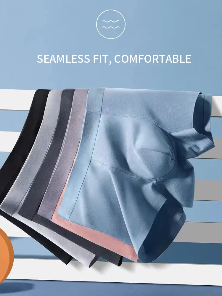 Hot Sale Seamless Stretch Modal Mens Underwear Boxer Briefs ...