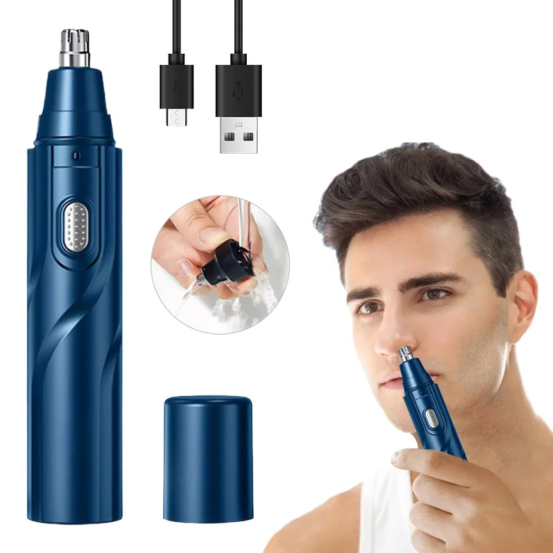 Durable Rechargeable Portable Four-in-One Electric Push Shear Nose Hair Trimmer for Home Salon Car RV Use Made Quality Plastic