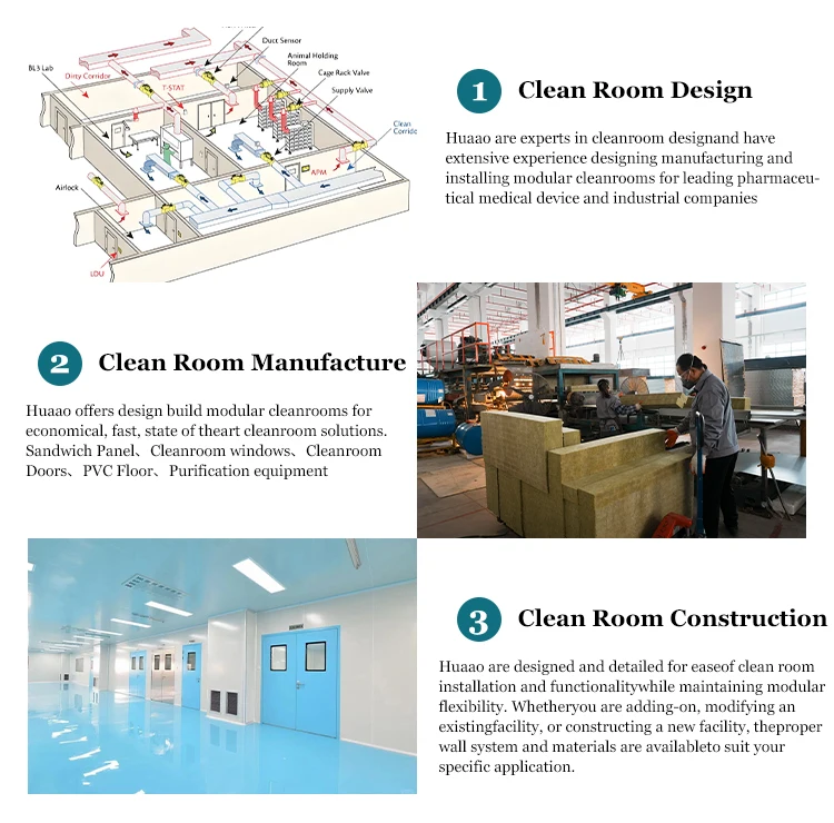 product huaao fast assembly prefabricated container for government projects mobile clinic hospital labs cleanroom modular clean room-5