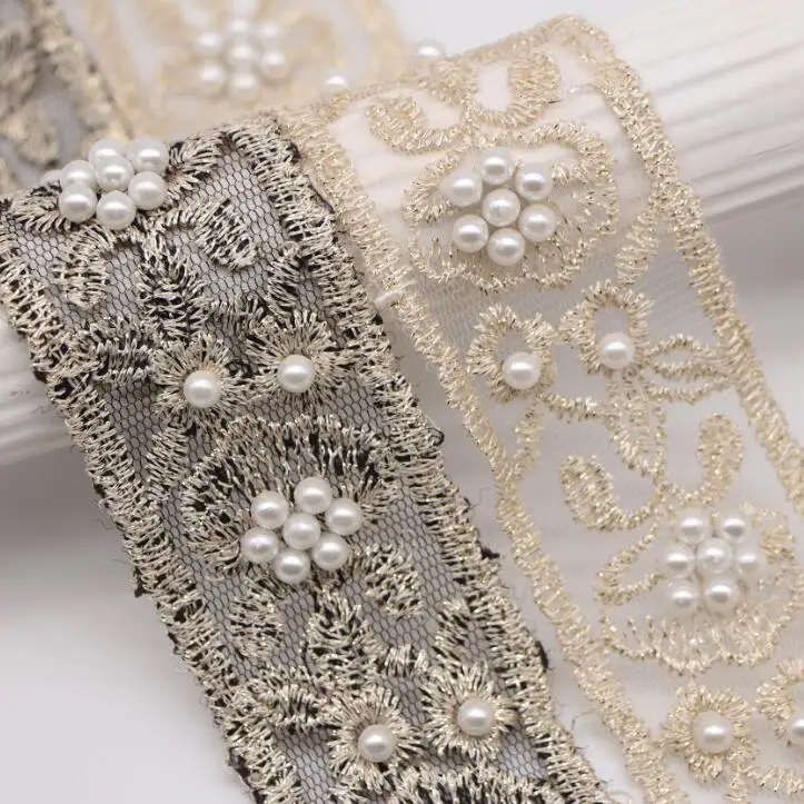 pearl beads for wedding dress Stylish Off The Shoulder Pearl Beaded Wedding Dress With Detachable Sleeves 40 main image 1