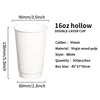 Vaso de papel de doble capa de 16 oz