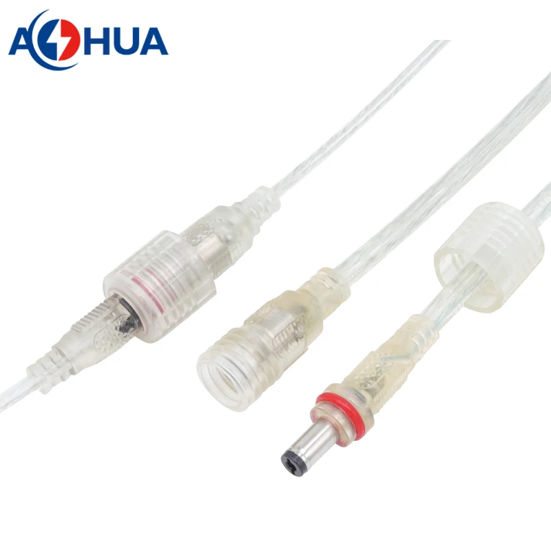 AOHUA IP65 Waterproof Male Female M13 2 Pin Dc Connector Plugs for Led Lighting