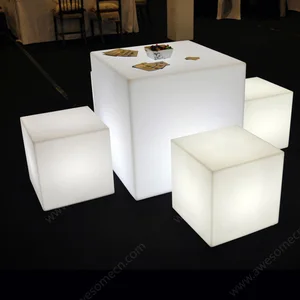 Luxury Modern LED Dining Room Furniture Elegant Wedding Head Table in Plastic Wholesale for Hotels and Home Use