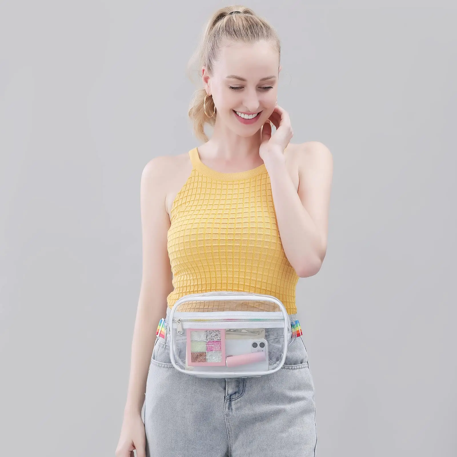 Magicbags Fashion Clear Fanny Pack, Stadium Approved Clear