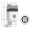 button-style rabbit cage feeder