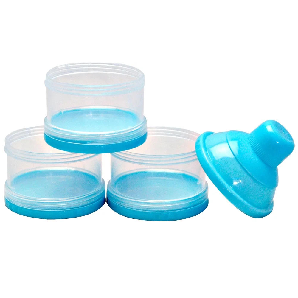 Baby Products of All Types 3 Layers Plastic Stackable Baby Milk Powder Storage Container