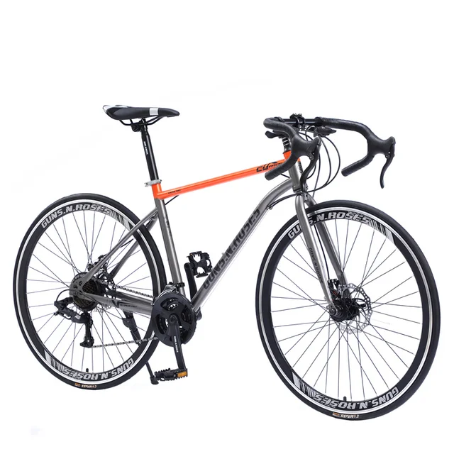 Custom 700c Aluminum Alloy Road Bike for Adult Men SHIMANO SORA 18 Gear Cycle Racing Bike with Carbon Fork BISIKLET