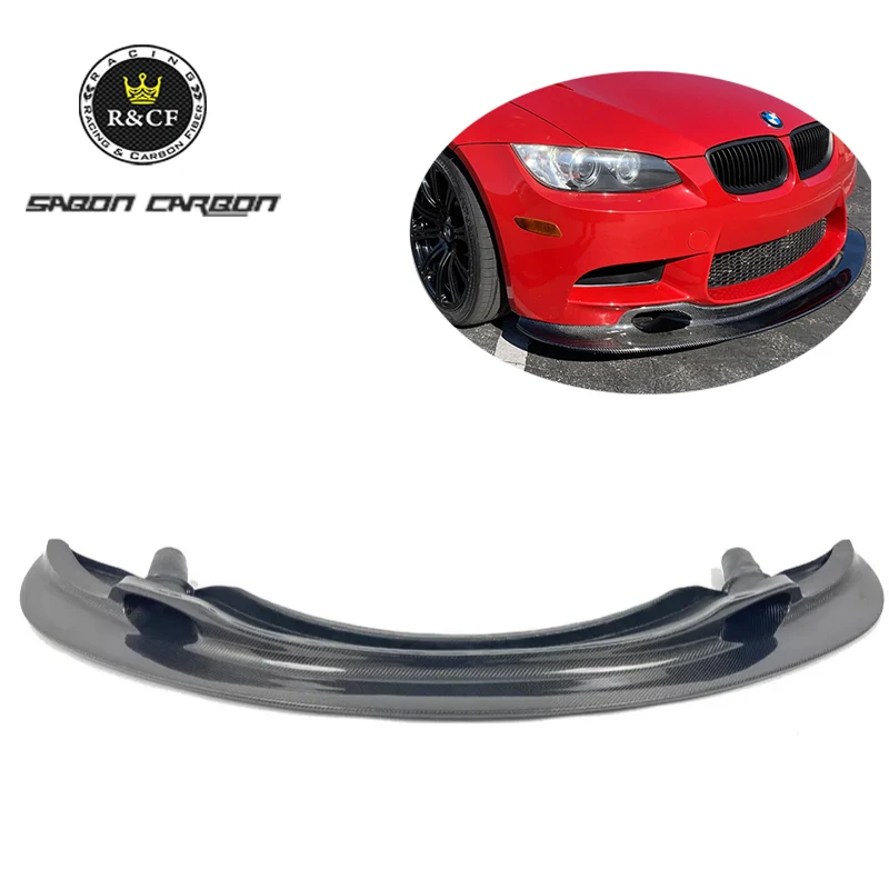 GT4 Style Carbon Fiber Front Lip Front Bumper Splitter For BMW E92 E93 M3 2008-2013