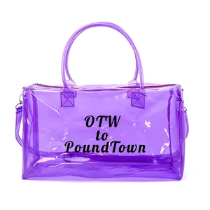 KALANTA 2026 Handbag Yoga Sports Bag Printed Customer logo PVC Transparent Waterproof Yoga Gym Outdoor Sports Fitness Handbags