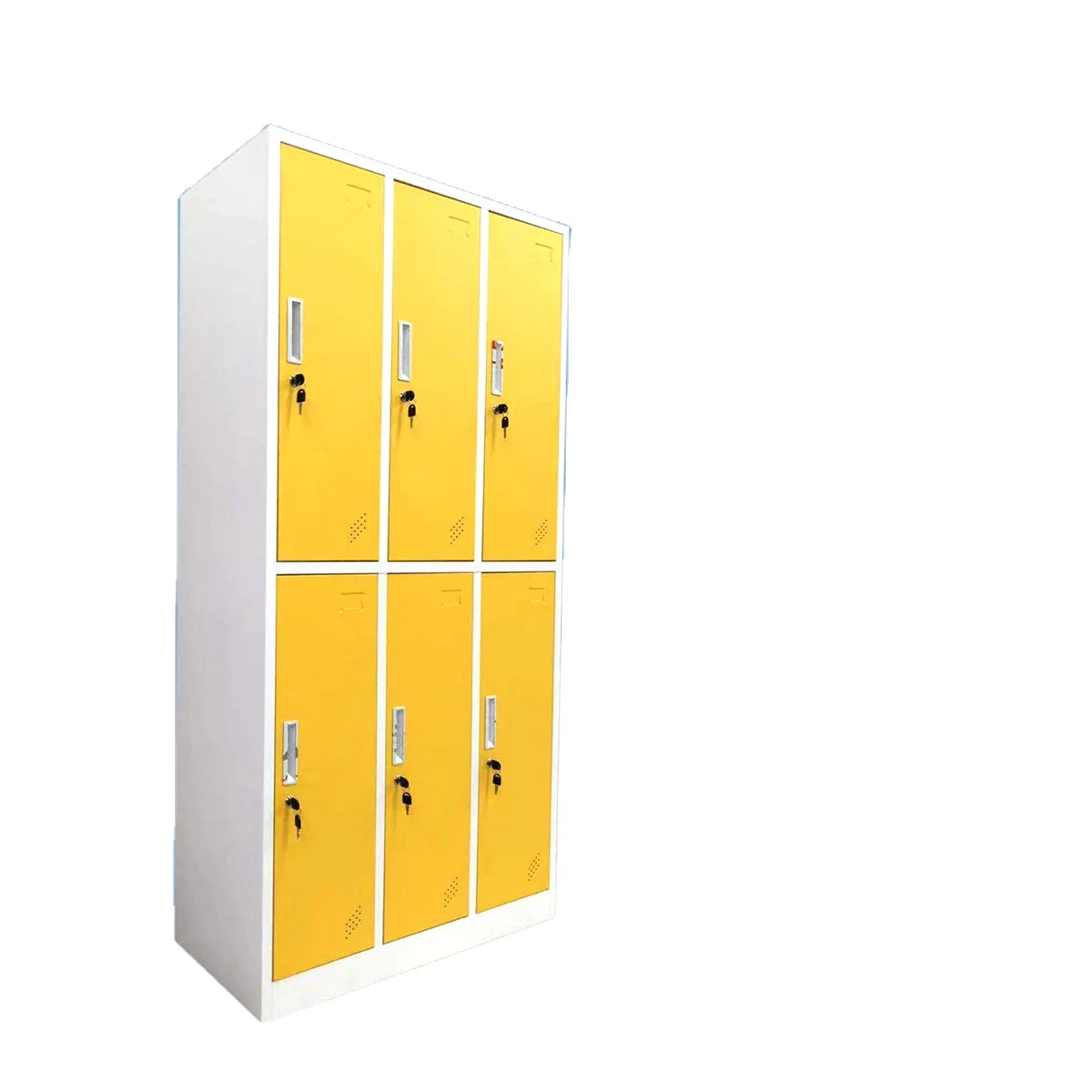 Six-door Yellow Modern Office Archive Storage Cabinet - Buy Commerical  Storage Equipment,Upright Storage Cabinet,Steel Locker Product on  