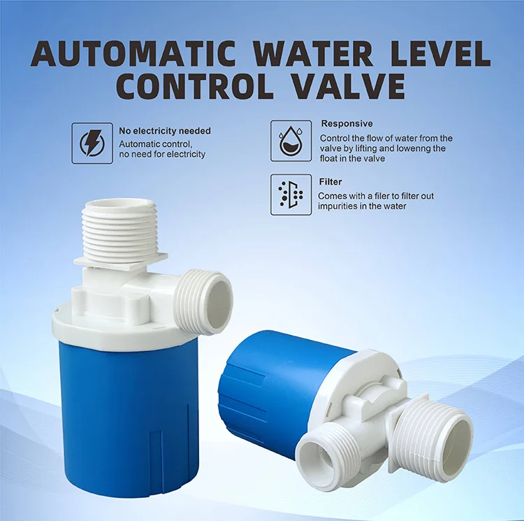 Wiir Household Water Tank Float Valve Water Shut Off Valve Mini Plastic