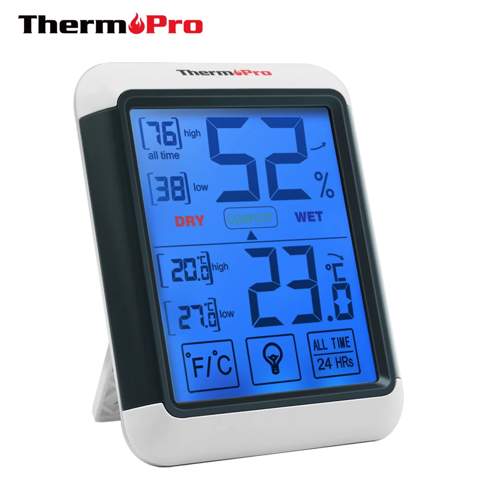 ThermoPro TP55 Digital Thermometer and Hygrometer With Temperature Gauge Humidity Sensor