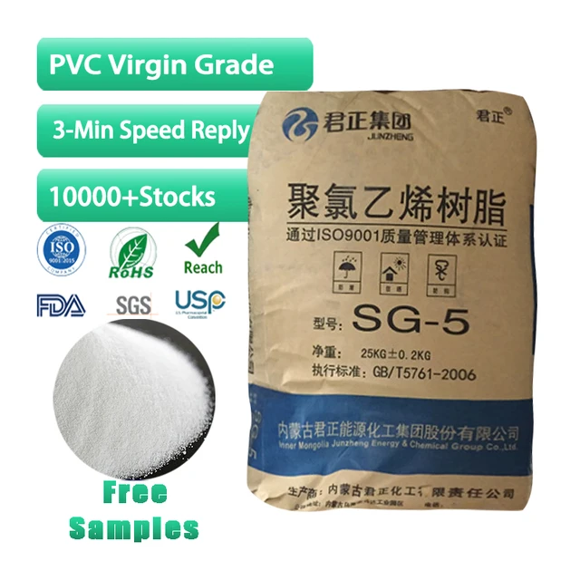 Large stock Junzheng SG-5 PVC resin  for sheets