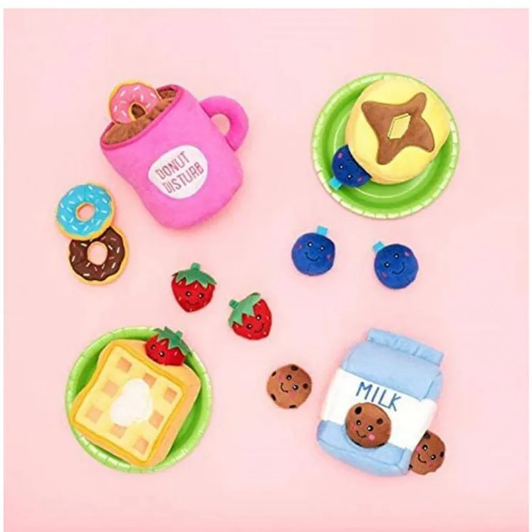 Custom Ecofriendly Plush Interactive Chewable Squeaky Pet Toys Hide