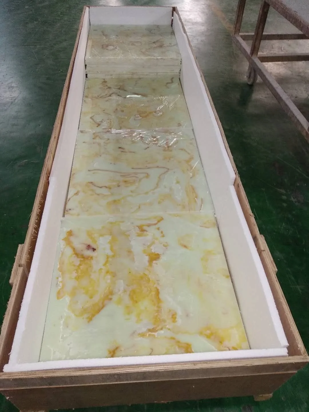 Alabaster Green Onyx Stone Slabs Translucent Backlit Marble Sheet