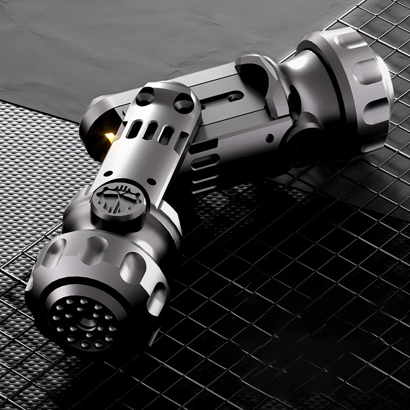 New Fidget Spinner Metal Miniature Launch Toy Gun With Ejectable Shells Stress Relief Finger Toys for Adults Kid