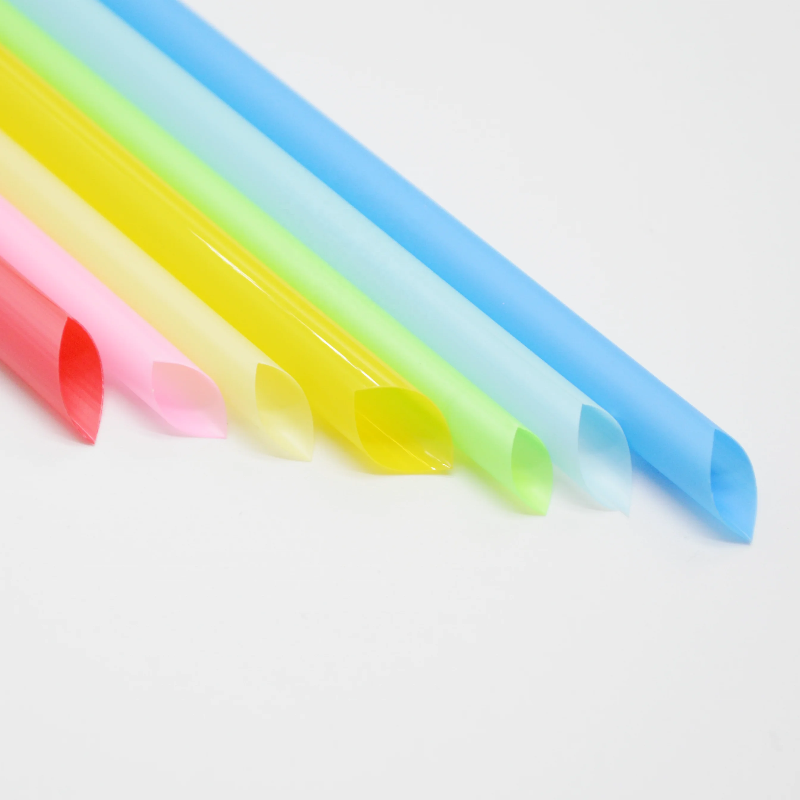 Customize Colored 6 8mm 10 12mm Disposable Compostable Straight Black