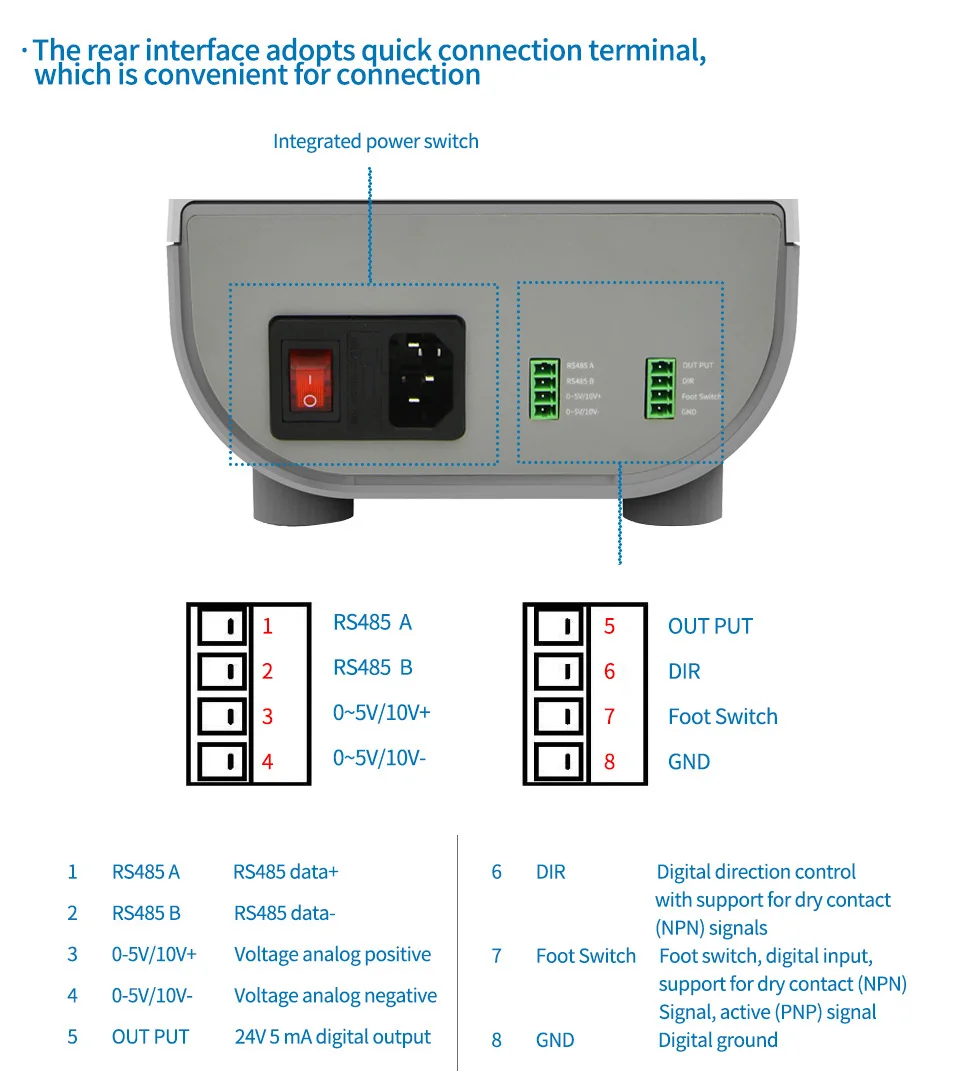 Kamoer UIP-WIFI-E 1500ml/min High Flow Rate Touch Screen Foot Switch Support Smart Dispenser Peristaltic Pump Machine