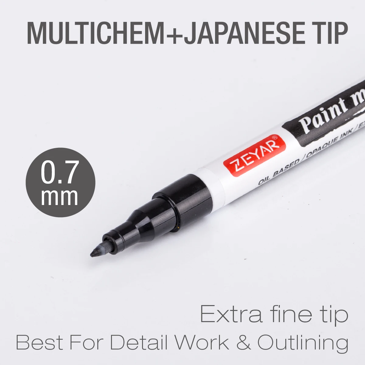 Индивидуальный маркер для краски на масляной основе ZEYAR, сертификат AP, очень тонкие перманентные и водонепроницаемые чернила