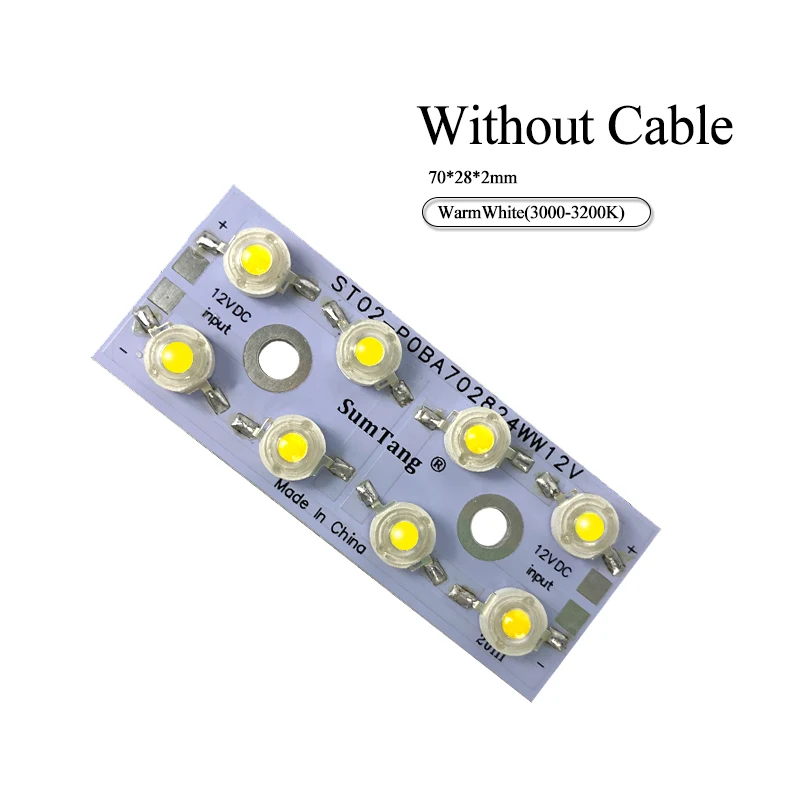 70*28 мм bridgelux 45mil светодиодный чип 8-24 Вт PCBA светодиодный модуль DC12V светодиодный Автомобильный свет