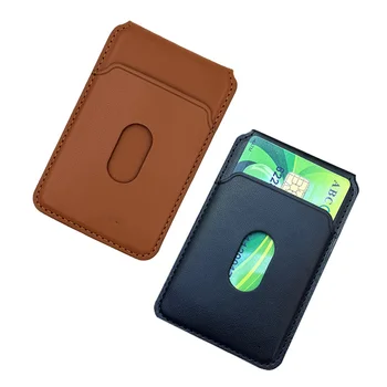 Smart Wallet Magnetic Card Holder for Back of Phone Compatible with phone Bag Adsorpt Stand for mobile phone