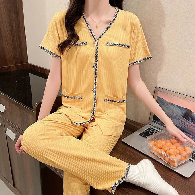 women's pajama style suit