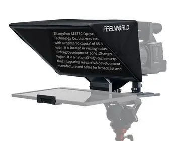 FEELWORLD TP16 16-inch Folding Teleprompter Supports up to 16"  Horizontal Vertical Tablet Prompting Studio