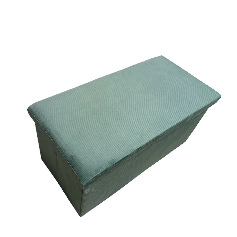 Factory Wholesale Customizable Modern Foldable Portable Durable Space Saving  Velvet Storage Box Living Room Furniture