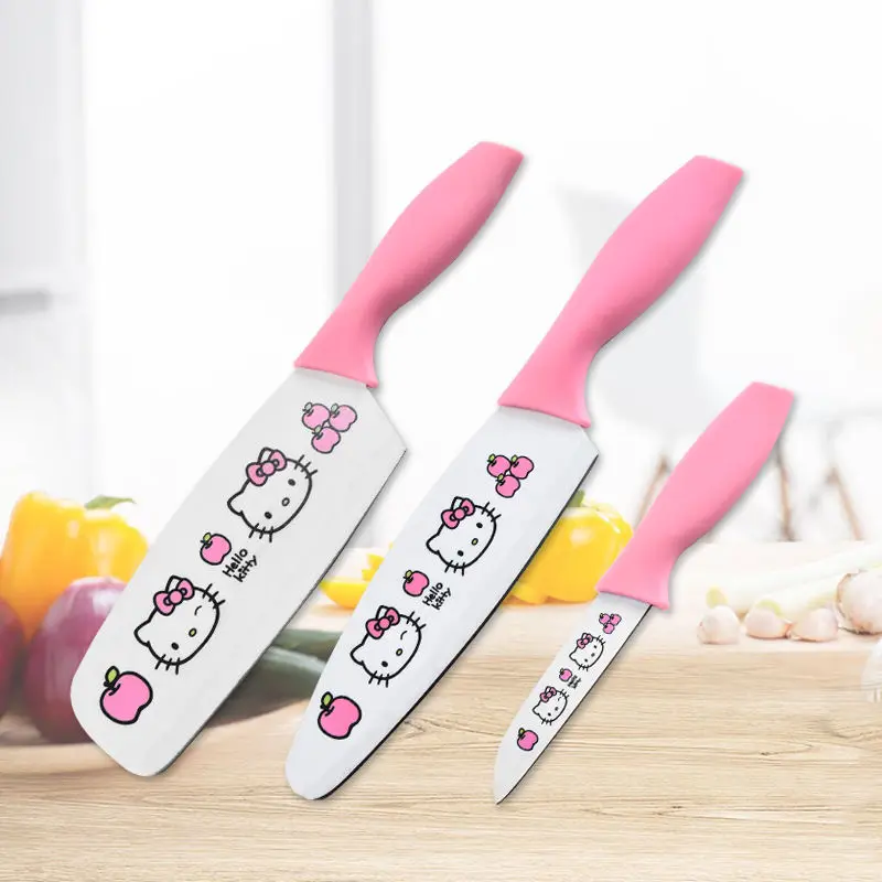 Hello Kitty Stainless Steel Chef Knife & Fruit Vegetable Knife