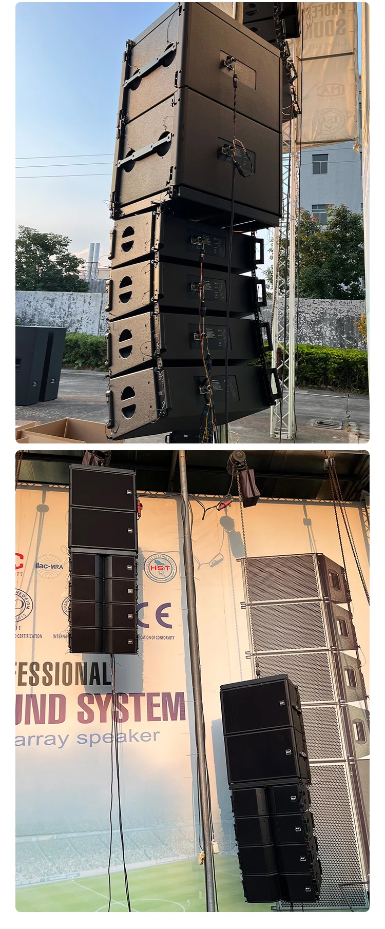 New Design Self Powered Double 10 Inch Line Array Speaker System For ...