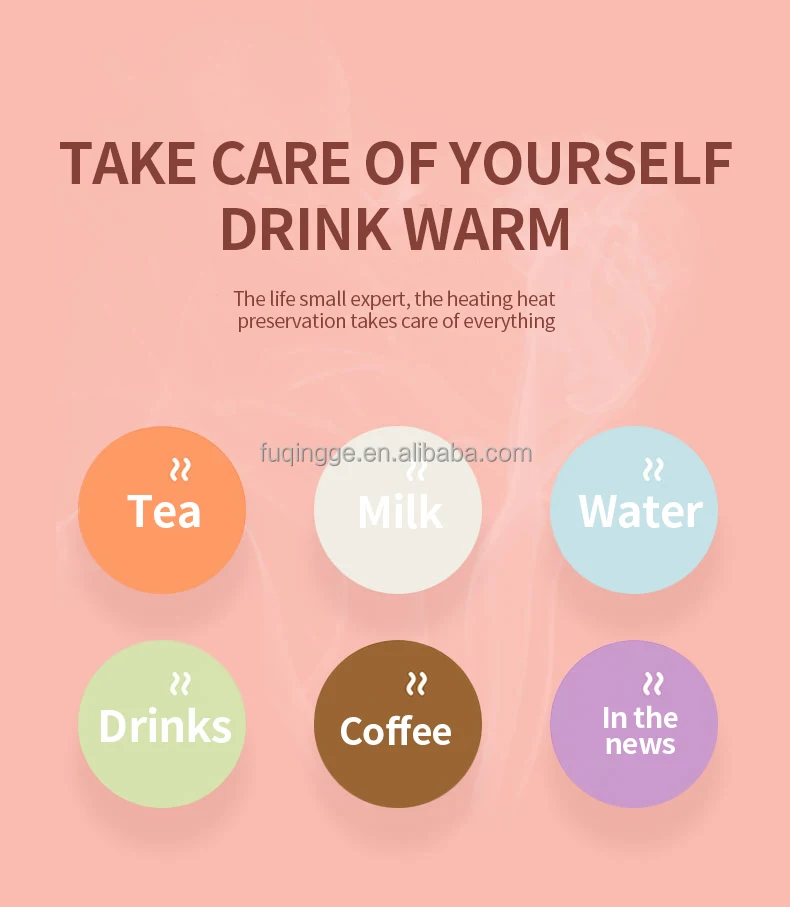 Coffee Tea Cup Warmer Desktop 55 65 75 Degree Constant Temperature Cup